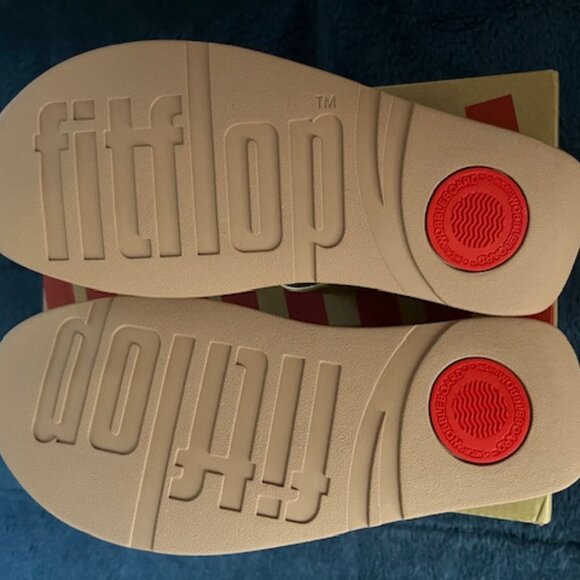 FitFlop Halo Metallic Sandals - Size 6.5 NEW in Box - Picture 4 of 6